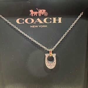 Coach Silver and Gold Pendant Necklace - NWT